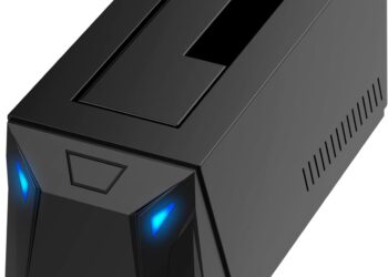 SABRENT USB-C Hard Drive Docking Station, 2.5″/3.5″ Inch SATA SSD & HDD Tool Free 10Gbps Docking Station, Hot Swappable, Supports 20TB Drives, for Windows and Mac (DS-UC1B)