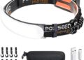 1500 Lumens Rechargeable LED Headlamp with 230° Beam, 3 Modes, IPX6 Waterproof – For Camping, Running, Fishing, Hard Hat Work