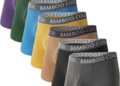 BAMBOO COOL Men’s Ultra ComfortSoft Underwear, Moisture Wicking & Breathable No Ride Up Boxer Briefs with Fly, Multipack