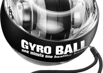 Wrist Trainer Ball Auto-Start Gyroscopic Forearm Exerciser Gyro Ball for Strengthen Arms, Fingers, Bones and Muscles