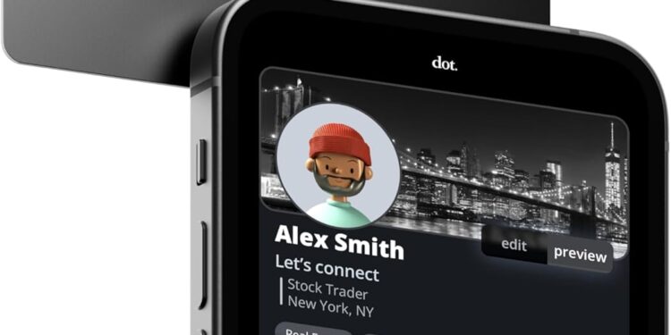 dot. Card – Digital Business Card – Tap to Share – iPhone & Android (Black)