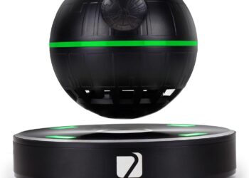 Wireless Arc Star Floating Speaker, Magnetic Levitating Bluetooth Speaker with Upgrade 8W Loud 360 Stereo Sound and NFC, Cool Tech Gadgets, Creative Star Wars Gifts for Home Office Decoration