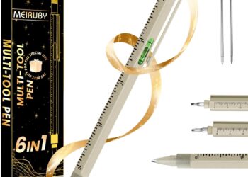 Gifts for Mens, Gifts from Daughter Son Wife, 6 in 1 Multitool Pen, Cool Gadgets for Men, Christmas Birthday Gift for Men Dad Who Want Nothing