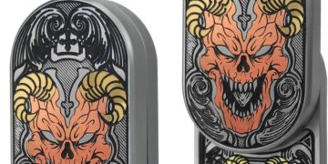 Devil Fidget Slider, Stainless Steel EDC Fidget Toys Adults Sensory Toy Executive Desk Toy for Keep Focus & Stress Anxiety Relief, Gadgets for Men