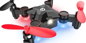 Holy Stone HS190 Foldable Mini Nano RC Drone for Kids Gift Portable Pocket Quadcopter with Altitude Hold 3D Flips and Headless Mode Easy to Fly for Beginners