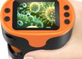 1000X Handheld Microscope for Kids 4K 2.0″ Screen Rechargeable Mini Pocket Digital Microscopes w/Slides Kit Portable Edu Gift Age 4-6 8-12 Children Students