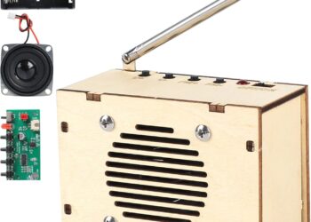 Science Kits for Kids Age 8-12 12-14, STEM Kits for Kids Age 8-10, STEM Toys Build Your Own FM Radio Kit, DIY Electronic Snap Circuits Projects Gifts for Teen Girls Boys 9 11 13 15 16+ (Classic Wood)