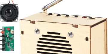 Science Kits for Kids Age 8-12 12-14, STEM Kits for Kids Age 8-10, STEM Toys Build Your Own FM Radio Kit, DIY Electronic Snap Circuits Projects Gifts for Teen Girls Boys 9 11 13 15 16+ (Classic Wood)