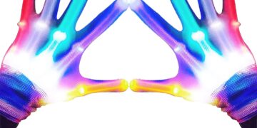 LED Gloves for Kids, Teens & Adults – Finger Light Gloves with 5 Colors/6 Modes – Perfect for 9-12 Year Old Boys & Girls – Ideal for Halloween & Christmas Parties