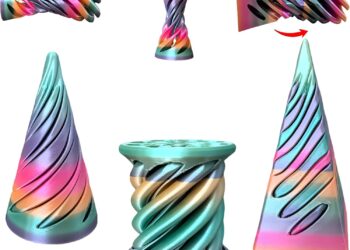 3 Packs Impossible Cone,Spiral Cone Fidget Toy,Impossible Cones passthrough Impossible Pyramid for Relaxing,Spiral Fidget Toy passthrough Impossible Cone,Birthday for Adults & Kids