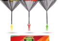 NUTTY TOYS Parachute Toys for Kids – Tangle Free Outdoor Flying Parachute Men, Top Indoor & Outside, 3 4 5 6 7 8 9 10 11 12 Year Old, Best Christmas Stocking Stuffers Idea 2025 Unique Boy & Girl Gifts