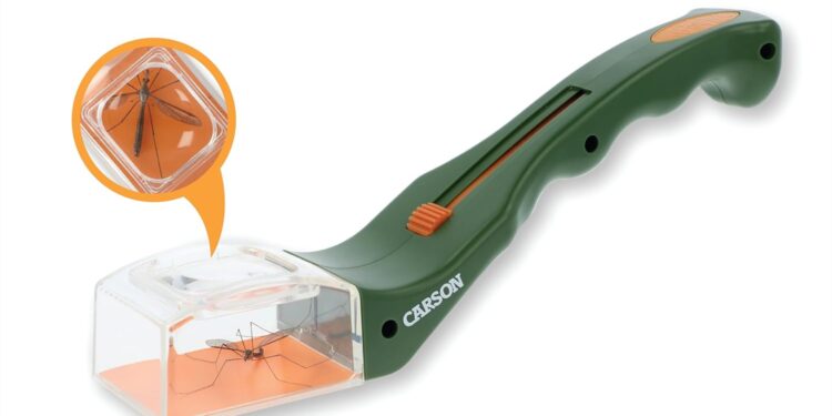 Carson BugView 5X Magnifying Glass Quick-Release Bug Catcher Indoor and Outdoor Tool for Kids or Adults (HU-10)
