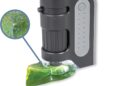 Carson MicroBrite Plus 60x-120x Accurate LED Lighted Pocket Microscope, Portable Educational STEM Toy, Mini Handheld Microscope for Student Science Lab (MM-300)