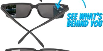 Spy Glasses for Kids in Bulk – (Pack of 3) Spy Sunglasses Rear View to See Behind You, for Fun Party Favors, Spy Gear Detective Gadgets Gift for Boys & Girls Great for Goodie Bags, Carnival Prizes